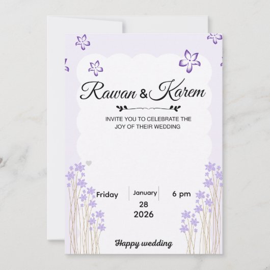 Einladung (Vorderseite)