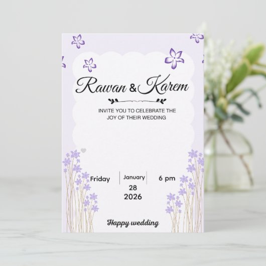 Einladung (Stehend Vorderseite)