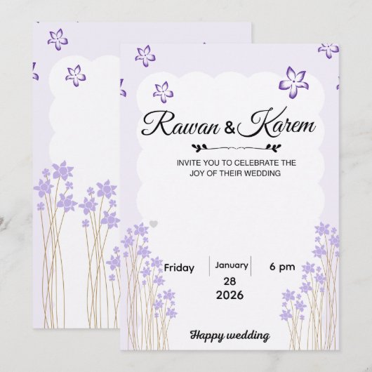 Einladung (Vorne/Hinten)