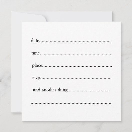 Einladung (Rückseite)