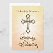 Einladung, 15. Jahrestag der Ordination Einladung (Vorne/Hinten)