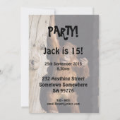 Einladung 15 zum Geburtstag mit Orang-Utan (Rückseite)