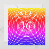 Einladung 16 . Geburtstag (Vorderseite)