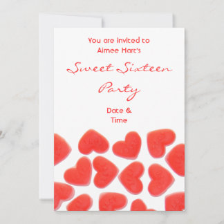 Einladung "16 . Geburtstag Party" von Sweet Hearts