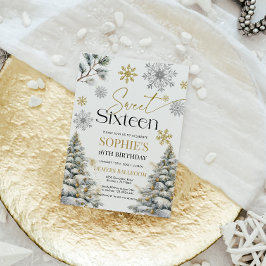 Einladung 16 . Geburtstag Winter zum Geburtstag