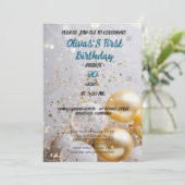 Einladung 1. Geburtstag (Stehend Vorderseite)