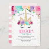 Einladung 1. Geburtstagsdusche (Vorne/Hinten)