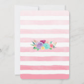 Einladung 1. Geburtstagsdusche (Rückseite)