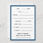 Einladung 2024 zum Halloween-Party von dalDesignNZ (Rückseite)