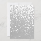 Einladung - 25. Hochzeitsfeier Sparkling Silver (Rückseite)