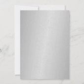 Einladung - 25. Hochzeitstag Silver Confetti (Rückseite)