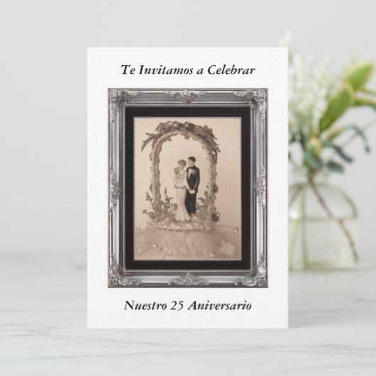 Einladung 25 Jahrestag (Stehend Vorderseite)