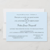 Einladung 25. Silver Ordination Jahr Prie (Rückseite)