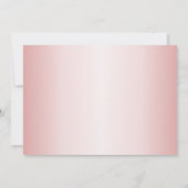 Einladung 40. Geburtstag Party, Retro-Rose Gold (Rückseite)