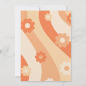 Einladung - 40. Geburtstag - Retro-Pfirsichpastel (Rückseite)