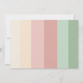 Einladung - 40. Geburtstag - Retro-Rosa Blumen (Rückseite)