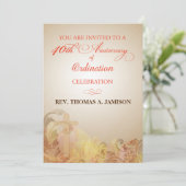 Einladung, 40. Jubiläum der Ordination Segen Einladung (Stehend Vorderseite)