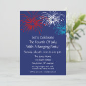 Einladung 4. Juli (Star Spangled Fireworks) (Stehend Vorderseite)