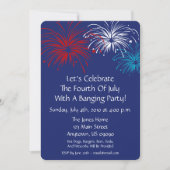 Einladung 4. Juli (Star Spangled Fireworks) (Vorderseite)