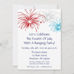 Einladung 4. Juli (Star Spangled Fireworks)