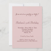 Einladung 50. Geburtstagsparty Frauenschuhe (Rückseite)