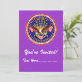 Einladung 5" x 7" Amerika nicht vergessen.... (Stehend Vorderseite)