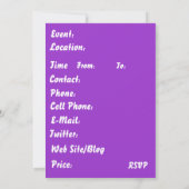 Einladung 5" x 7" Amerika nicht vergessen.... (Rückseite)