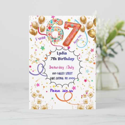 Einladung 67 (Stehend Vorderseite)