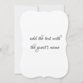 Einladung a la boda elegante dorada (Rückseite)