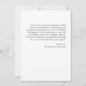 Einladung | Abstrakte Hochzeit (Rückseite)