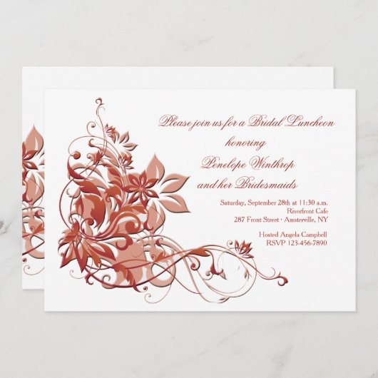 Einladung abstrakter Fall (Vorne/Hinten)