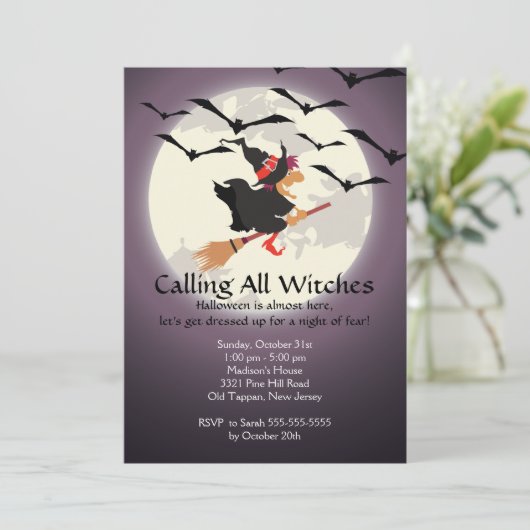 Einladung aller Hexen (Stehend Vorderseite)