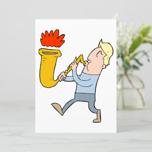 Einladung als Saxophonspieler