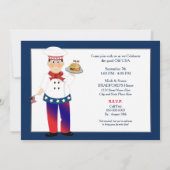 Einladung am Arbeitstag, Koch für Cheeseburger (Rückseite)