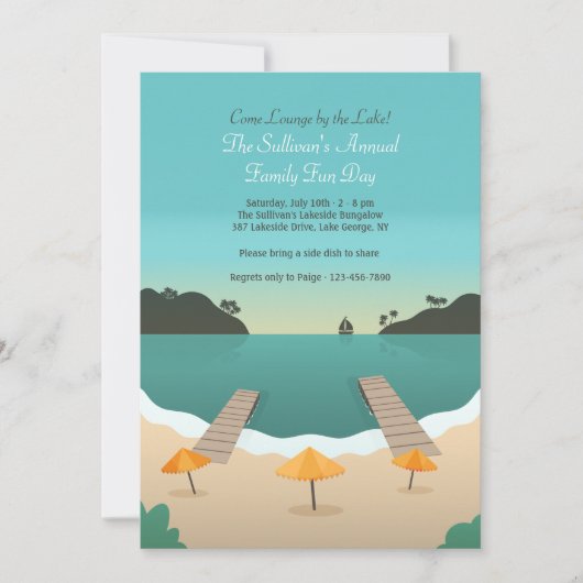 Einladung am See (Vorderseite)