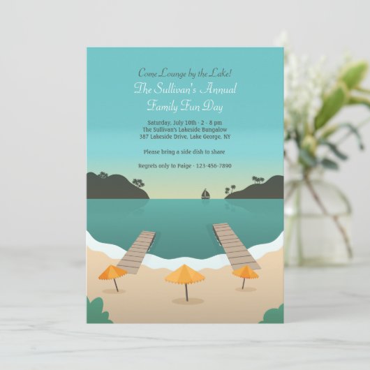 Einladung am See (Stehend Vorderseite)