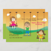 Einladung am Spielplatz (Vorne/Hinten)