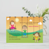 Einladung am Spielplatz (Stehend Vorderseite)