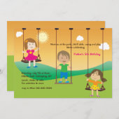 Einladung am Spielplatz (Vorne/Hinten)