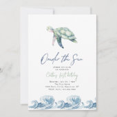 Einladung an den Geburtstag der Meeresschildkröte (Vorderseite)