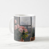 Einladung an der Küste: Open Window & Seascape Kaffeetasse (Vorderseite Links)