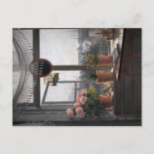 Einladung an der Küste: Open Window & Seascape Postkarte (Vorderseite)