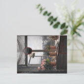 Einladung an der Küste: Open Window & Seascape Postkarte (Stehend Vorderseite)