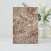 Einladung an die alte Ziegelmauer (Stehend Vorderseite)