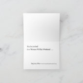 Einladung an die Frau innerhalb des Wochenendes (Innenseite)