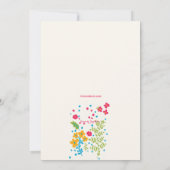 Einladung an die Perky Floral Border (Rückseite)