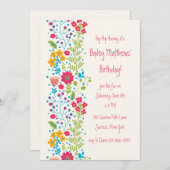 Einladung an die Perky Floral Border (Vorne/Hinten)