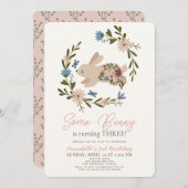 Einladung an einen sonnigen Blumenreath zum Geburt (Vorne/Hinten)