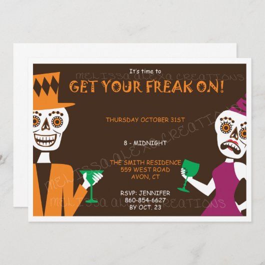 Einladung an Erwachsene (Vorne/Hinten)