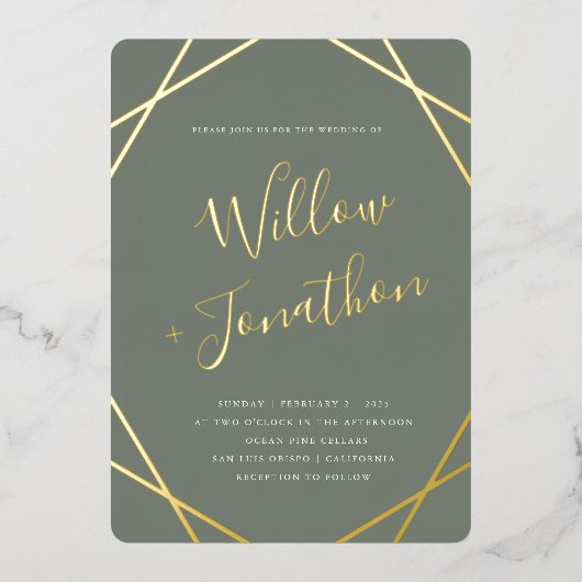 Einladung an geometrische Grenzen (Vorderseite)